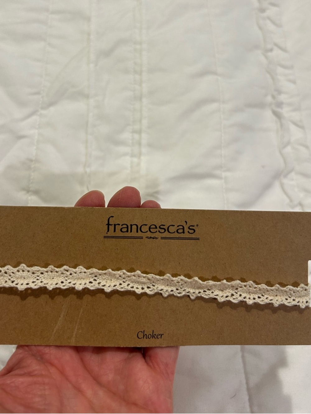 Four Choker Set - includes 2 Francesca’s, 1 double choker and 1 cord with stone. - Picture 3 of 9